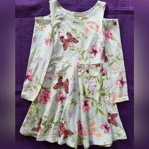 The Children's Place Floral Butterfly Dress - Pink and Green